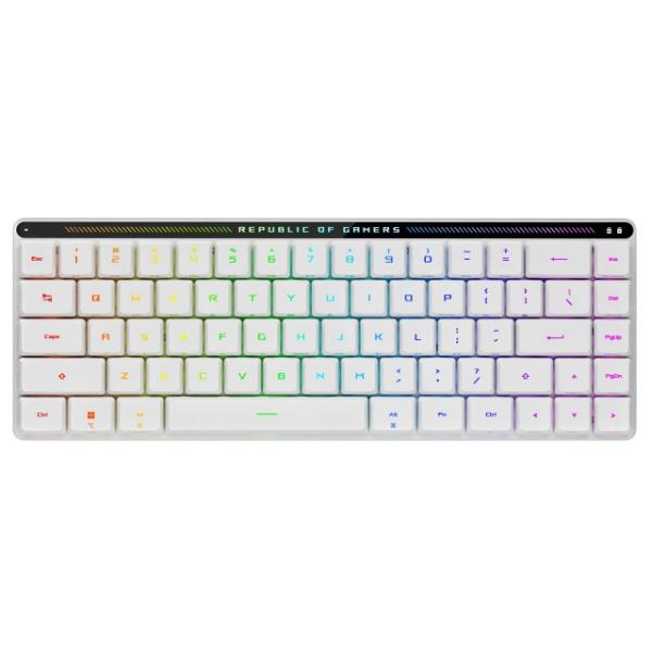 ROG ASUS キーボード Falchion RX Low Profile 赤軸 [White] : ユー