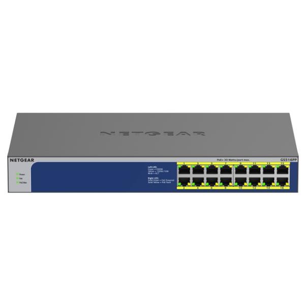 NETGEAR スイッチングハブ(ネットワークハブ) GS516PP-100AJS
