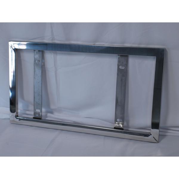 大型車用ナンバー枠横495ｍｍ×縦275ｍｍ×厚さ15ｍｍ字光式不可写真の緑の板はナンバープレートと同サイズです（緑の板は付属しません。）ナンバー枠はプレートから上下それぞれ2.5ｃｍずつ大きくなります。事前にセンサーへの影響をご確認くださ...