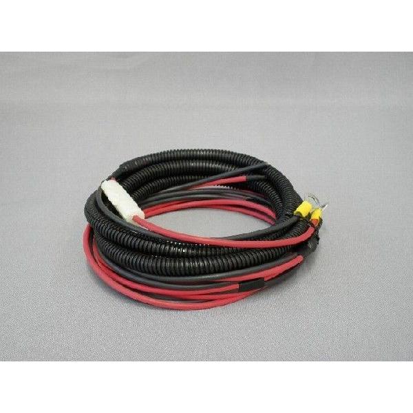 電源コード 赤黒線 2.0sq 15Aヒューズ付き [ 4m ] : 有楽庁ヤフー