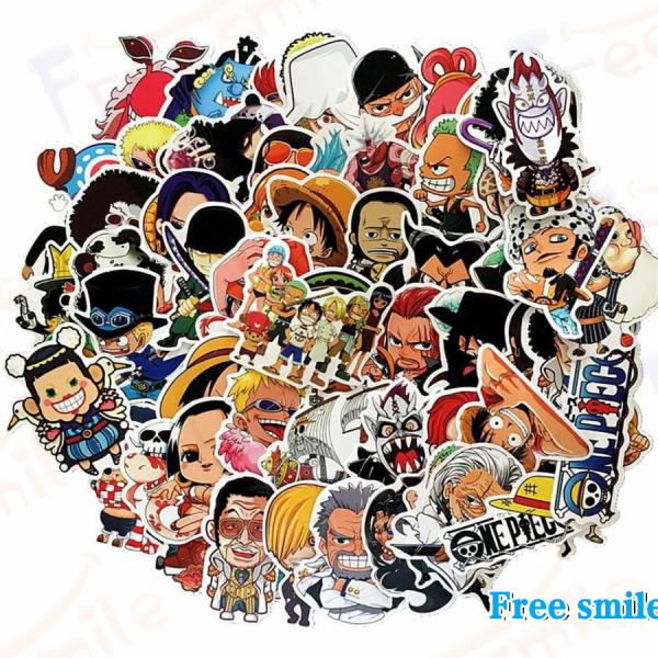 60pcs を含む、厳選したワンピースステッカーです。およそ4-10センチのサイズで、写真と同じく、色彩豊かなデザイン、繰り返さない60枚のステッカー。ポリ塩化ビニール材料で、防水および色さめません。車、バイク、パソコンおよびスーツケース等...