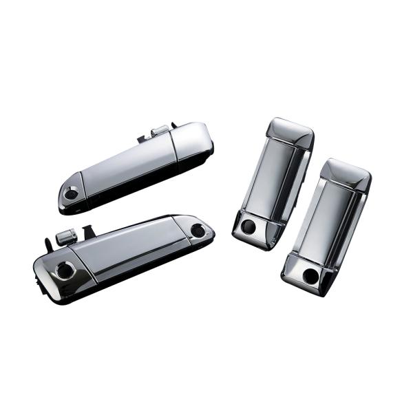 ハイエース レジアスエース 交換式 アウトサイドドアハンドル クロームメッキ クロームメッキ) ABS素材 交換式 アウトサイドドアハンドル