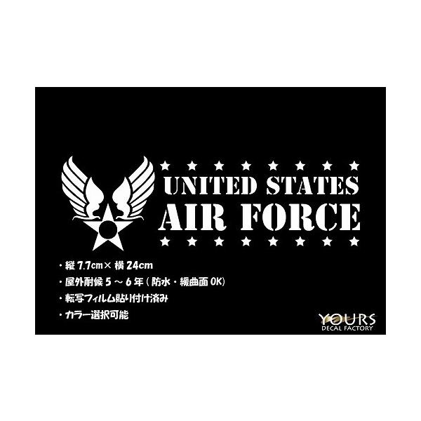 U Sエアフォース カッティングステッカー U S Airforce Usdm Jdm 006 ユアーズ 通販 Yahoo ショッピング
