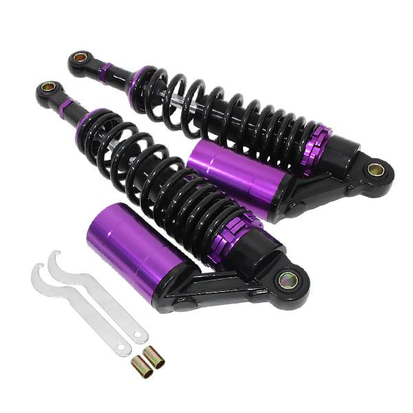 新品 ゼファー400 ZRX400 バリオス2 黒×紫 サスペンション 340mm