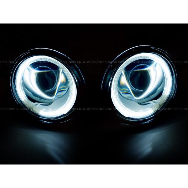 フォグランプ LED ホワイト 白 イカリング CCFL 純正交換 フォグライト