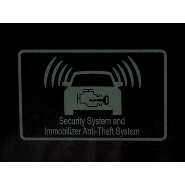 ホンダ純正ステッカー セキュリティラベル シール 欧米輸出仕様 盗難警報装着中 セキュリティー Y ユーズショッピングネット 通販 Yahoo ショッピング