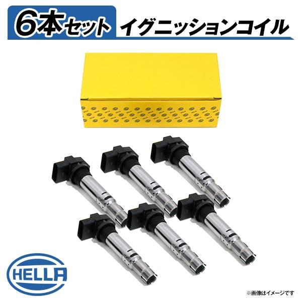 5DA358000-631 6本 AUDI A6 4FCCEA イグニッションコイル Hella ヘラ アウディ 参考純正品番 06E 905 115 F 交換 メンテナンス 整備 コイル