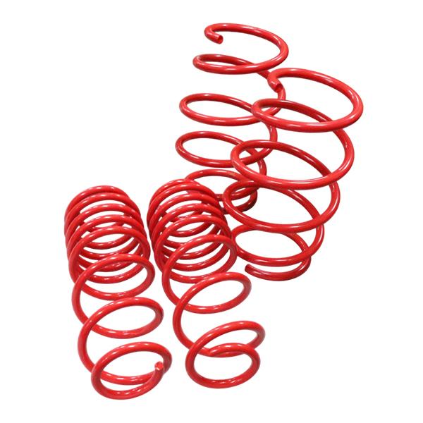 プリウス 30系 30 ダウンサス 1台分 ローダウン サス トヨタ レッド 赤 一台分 フロント リア 4本 フルセット サスペンション