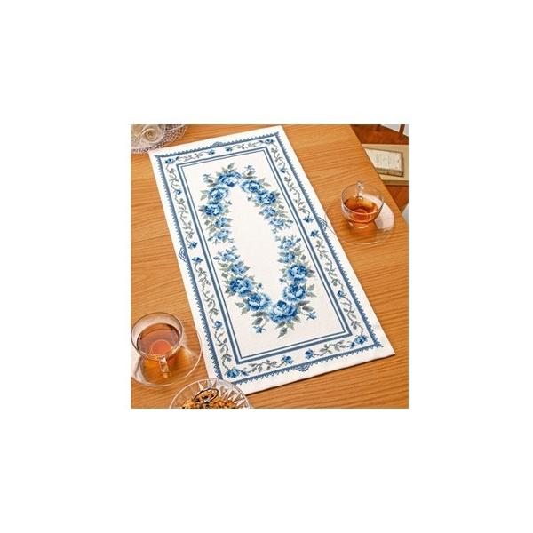 <出来上がり寸法>約縦80cm×横40cm<キット内容>２５番ししゅう糸（綿１００％）No.３０００布（ジャバクロス中目）〈32〉オフホワイト（綿１００％）クロス針カラー図案付説明書<打込目数>9カウント...