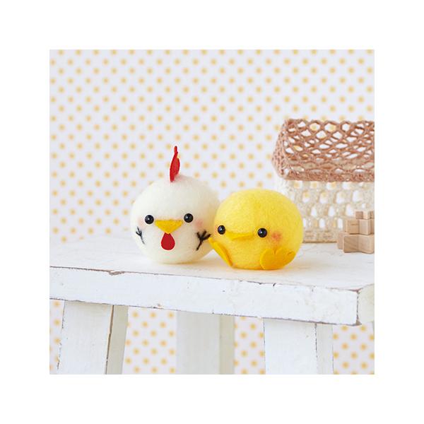 はじめてさんにおすすめ!ちくちくするのはボディのみ。細かいパーツは型抜き済みのフェルトを貼ってかわいいマスコットが約30分で作れます!写真の作品が作れる材料とテキストをセットした手芸パックです。完成品ではありません。●サイズ / ひよこ:直...