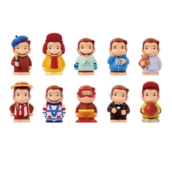 エンスカイ おさるのジョージ ソフビパペットマスコット 指人形 1BOX