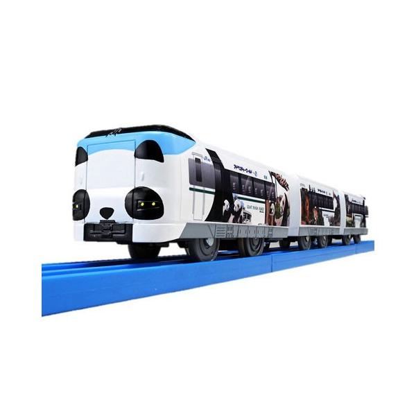 プラレール S-24 パンダくろしお Smileアドベンチャートレイン 専用連結仕様 【車両単品・編成車両 電車 本体 鉄道玩具 タカラトミー】パンダ柄の顔が印象的な287系パンダくろしお「Smileアドベンチャートレイン」が登場！●車両は...