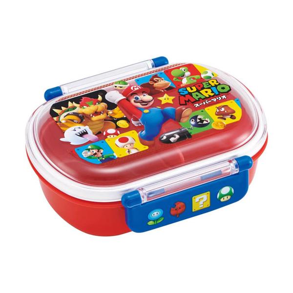 スーパーマリオブラザーズ 23 抗菌 ふわっとフタ タイトランチボックス 360ml お弁当箱 QAF2BAAG 【食洗機対応 電子レンジ対応 小判型 グッズ 雑貨 任天堂】キッチン用品で国内大手のスケーター株式会社の商品です!ふわっと盛り...