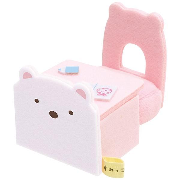 すみっコぐらし てのりぬいぐるみ 机といすのセット・しろくま MX39501