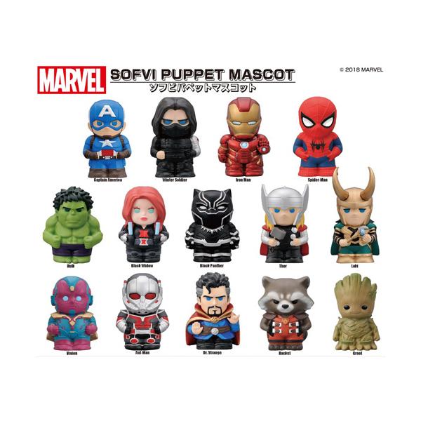 MARVEL デッドプール ソフビパペットマスコット BOX未開封 送料無料 エンスカイ MARVEL マーベル ソフビパペットマスコット 指