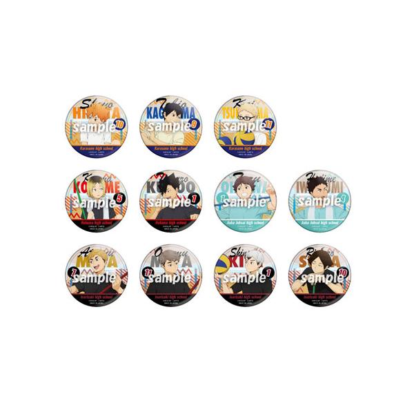 送料無料 ハイキュー!! カラパレ 掃除 缶バッジ 1BOX=11パック入り