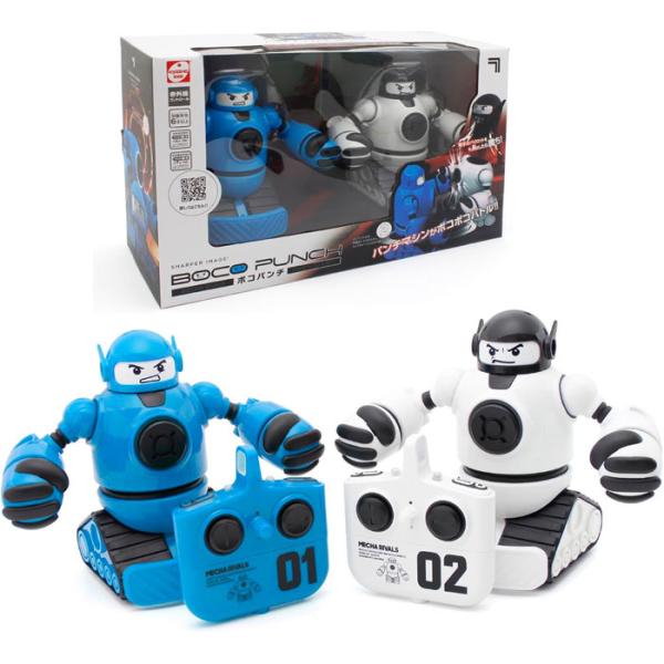 対戦ラジコンロボット ボコパンチ (2体セット) TK024 【SHARPER IMAGE BOCO PUNCH バトル ボクシング 玩具 おもちゃ 誕生日プレゼント クリスマス ギフト】【SHARPER IMAGEシリーズ】パンチマシンが...