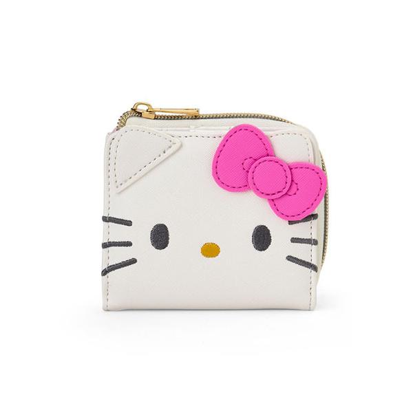sanrio 送料無料 サンリオ フェイス形二つ折りウォレット ハローキティ