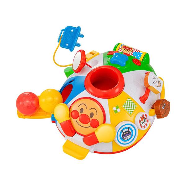 〜脳を育む〜知育たっぷり！アンパンマンはじめてのワクワクいたずらあそび 【赤ちゃん ベビートイ 知育玩具 出産祝い 誕生日 プレゼント ギフト】6つの面に赤ちゃんの成長に合わせた脳を育む遊びがたっぷり20種類ギュギュっと詰まったいたずらトイ...