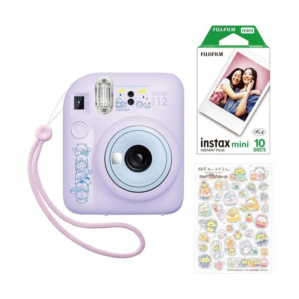 チェキ instax mini 12 映画すみっコぐらし 空の王国とふたりのコ 本体 【インスタントカメラ グッズ 雑貨 シール付属 誕生日 クリスマス プレゼント 玩具】撮ったその場でプリントが楽しめるインスタントカメラ「チェキ」に「映画...