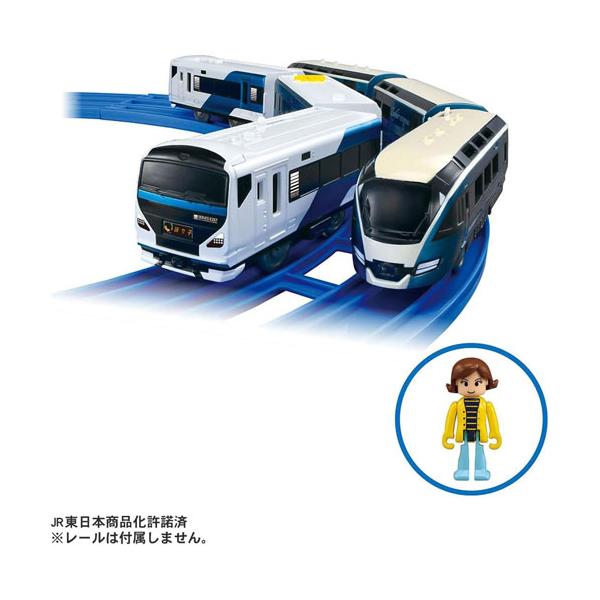 送料無料 プラレール E257系踊り子＆サフィール踊り子ダブルセット