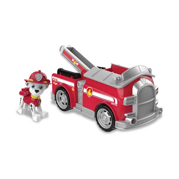 他サイト： 送料無料 パウ・パトロール ベーシックビークルフィギュア付き マーシャル ファイヤートラック 4904810122975の商品画像