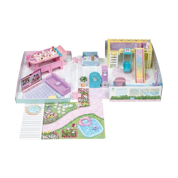 リカちゃん ブランコとすべりだいのある ラ・メゾン 【ハウスシリーズ 着せ替え人形用建物 おうち 家 お部屋 玩具 おもちゃ】リカちゃんファミリーが暮らす家具付きの大きなおうち♪お部屋や家具を自由にレイアウトでき色々なバリエーションで楽しめ...