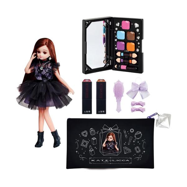 [Release date: April 19, 2025]リカちゃん ドール KATE LICCA -Make My Color- DX (ケイト リカ メイクマイカラー デラックスセット) 【コラボ 化粧 メイク コスメ 着せ替え人形本...