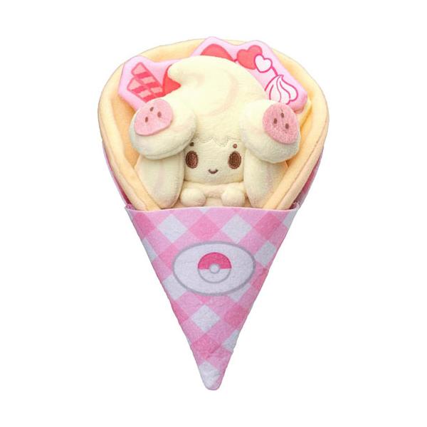 他サイト： 送料無料 ポケットモンスター ポケモン ポケピース くるくるクレープぬいぐるみ マホイップの商品画像