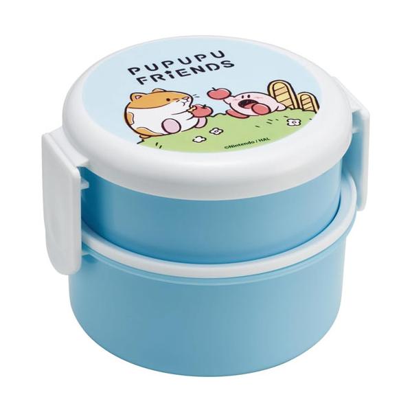 星のカービィ 丸型 2段 お弁当箱 フォーク付き ONWR1AG 【食洗機対応 電子レンジ対応 二段ランチボックス 遠足 子供用 キッズ スケーター】キッチン用品で国内大手のスケーター株式会社の商品です!小さな丸型のシンプル2段お弁当箱。コ...