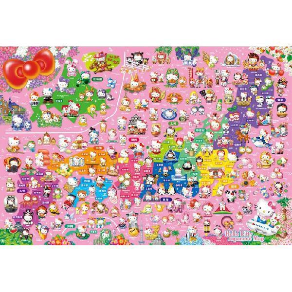ジグソーパズル 1000ピース サンリオ ご当地キティ日本地図 31-399