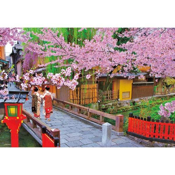 ジグソーパズル 1000マイクロピース 日本風景（桜） 桜咲く祇園 [M81