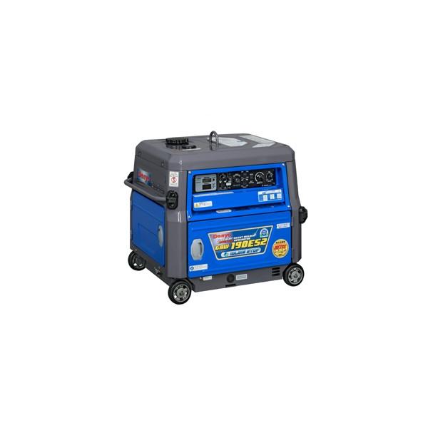 デンヨー GAW-190ES2 ガソリンエンジン溶接機 190A 3.5kVA 100V交流発電付 自動アイドリングストップ 超低騒音 業務用 建築・現場用
