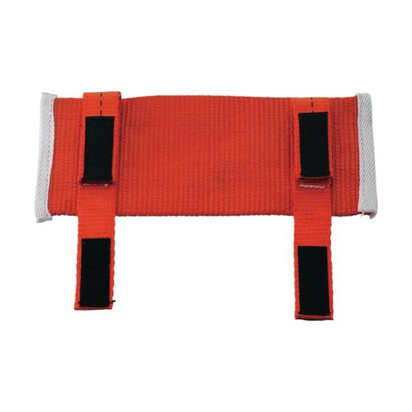 荷物を傷めないよう、ラチェットバックルの当て物として使用できます。面ファイスナー付なので、容易に取り付け、取り外しが可能です。積載荷物の保護。面ファイスナー付適合ベルト幅(mm)：25全長(mm)：200パッド寸法(mm)幅×厚さ：75×4