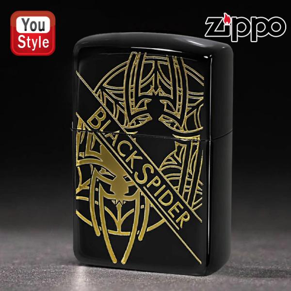 在庫一掃 赤字セール ジッポー ZIPPO オイルライターアーマー 162 BLACK SPIDER ブラックスパイダー 162BK チタンコーティング 両面エッチング 53073 喫煙具