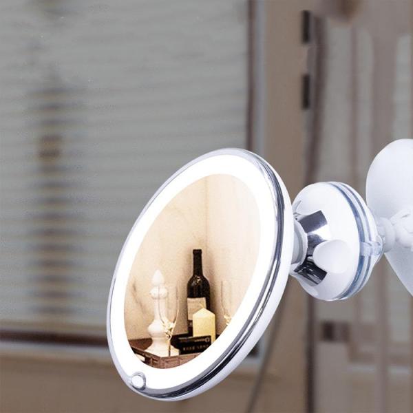 【新品】CURRENTBODY skin LED照明ミラー 5倍拡大 LED メイクアップミラー | ライトアップ拡大ミラー | カレント