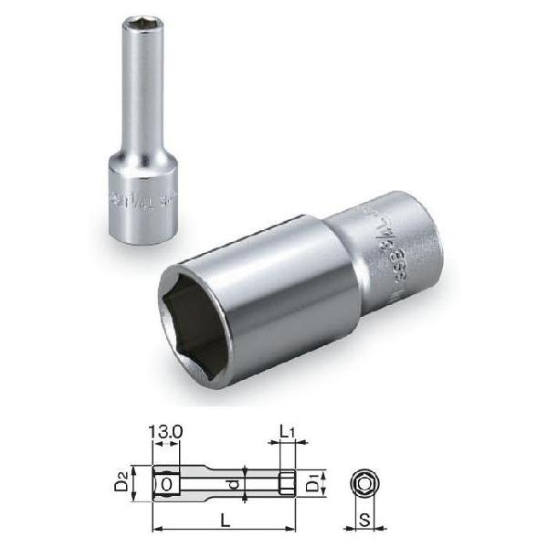 TONE�f�B�[�v�\�P�b�g�C���`�T�C�Y3SB-24L(3/4)