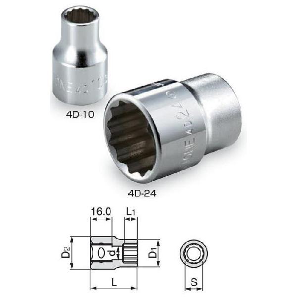 TONE�\�P�b�g�~���T�C�Y4D-10(10mm)
