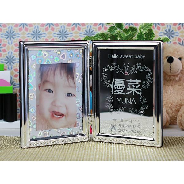 名入れプレゼント ギフト 記念品 結婚祝 誕生日祝 退職祝 還暦祝 出産祝 内祝 ミラーフォトフレーム DF-6