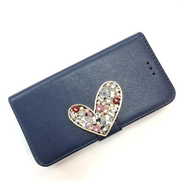 Iphone8 Iphone11 ブリリアント Iphoneケース ネイビー 紺 ハート 手帳 セレブ 芸能人 Buyee Buyee Japanese Proxy Service Buy From Japan Bot Online