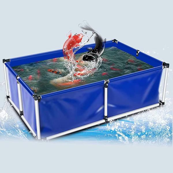 人工池用防水シート 貯水プール プールシート 0.55MM ヘビーデューティー 防水シート 地上 屋外 魚のいる池 折りたたむ キャンバス 庭用 養殖 庭の池 プール(ス