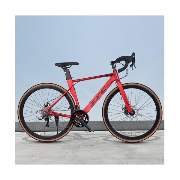 ロードバイク700C アルミ合金製自転車 アルミフレーム ディスク