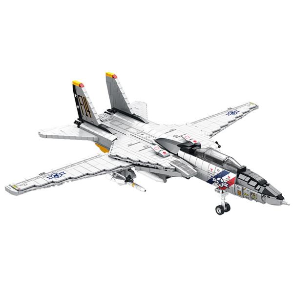 航空機F-14トムキャット戦闘機ビルディングセット、1600粒子 航空機F-14トムキャット戦闘機ビルディングセット、1600粒子