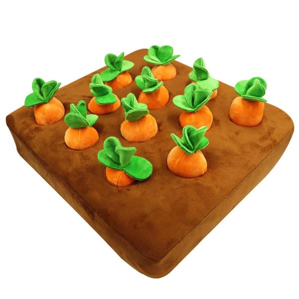 【快適な生地】：にんじん畑 犬 おもちゃの外装は高品質のクリスタルコットンの柔らかい生地でできており、内装のすべての部分が完全に満たされています。弾力性が高く、綿が抜けにくく、圧搾を恐れません。遊んでいる間あなたのペットの快適さを改善してく...