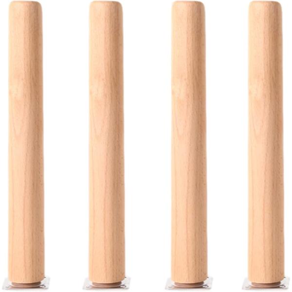 丈夫で耐久性：ブナの木自体は硬くて密度が高いため、無垢材で厚みのあるブナのテーブル脚は耐荷重性と耐圧性が高く、テーブルの安定性と耐用年数を保証します。特徴：無垢材の家具の脚は、木の自然な色を保つためにニスを使用しています。 元の森の雰囲気を...