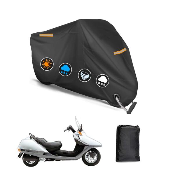 バイクカバー に適用 ホンダ フュージョン バイクボディーカバー 3つの反射ストリップ 原付カバー UVカット 凍結防止カバー 車体カバー 盗難防止 ワンタッチバッ