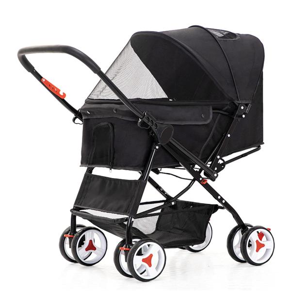 ペットカート 3in1 折りたたみ式 ペットベビーカー (ネイビーブルー) ペットカート 3in1 折りたたみ式 ペットベビーカー (ネイビーブルー)