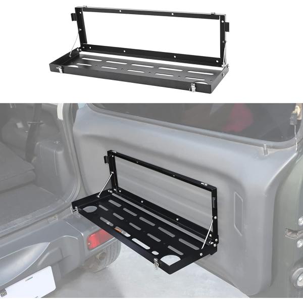 ジムニー　JB23W　折りたたみ式リヤゲートキャリア、テーブル ワイルドグース ジムニー JB23 折りたたみ式リアゲートキャリア