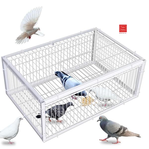 ハト?トラップ 鳩捕獲器 鳥かご 屋外用鳩かご 鳩捕り 鳩罠 脱出防止設計 4道入口付き 天窓付き 自動鳩捕獲器 鳥の捕獲 鳥に害はありません 組み立て簡単 動物捕