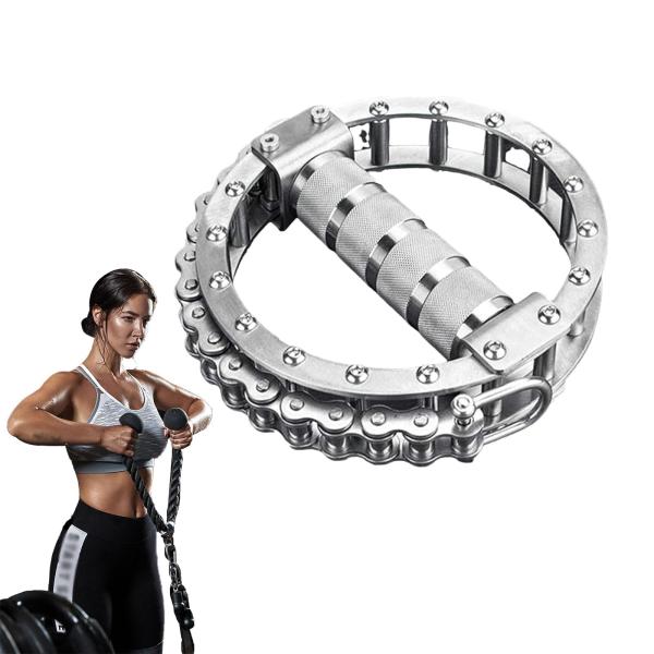 腕の筋肉ビルダー、手首の前腕トレーナーハンドル、回転チェーン形状の